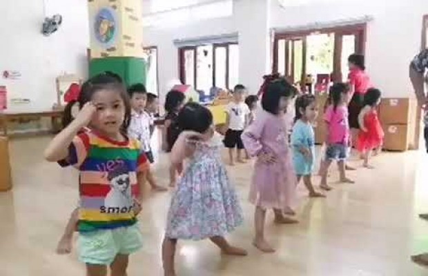 Bé học Aerobic - CS Lũy Bán Bích