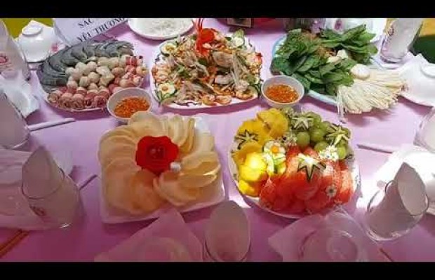 Phần trang trí Hội thi nấu ăn với chủ đề 