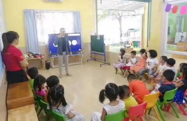 Các bạn Asagao 1 vui học tiếng anh - CS Lũy Bán Bích